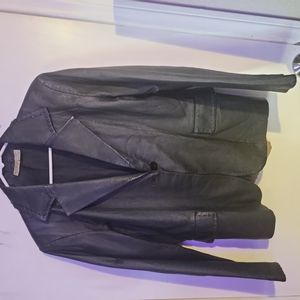 Newport News  size14  leather black  Blazer